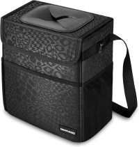 SIBOFUEGO Cute Car Trash Can with Lid Leakproof Organizer